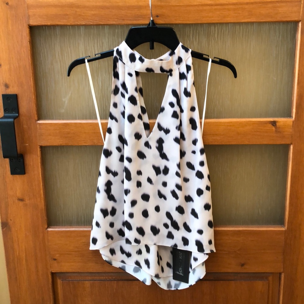 KENDALL + KYLIE  Pink / Black Leopard sexy top!!